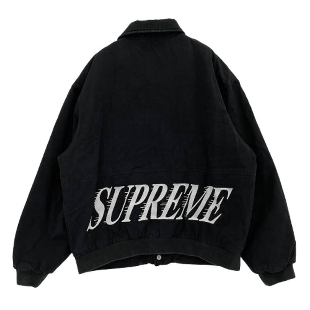 Supreme シュプリーム 20SS Twill Varsity Jacket ツイル ヴァーシティ ジャケット ブルゾン ブラック系 L【中古】