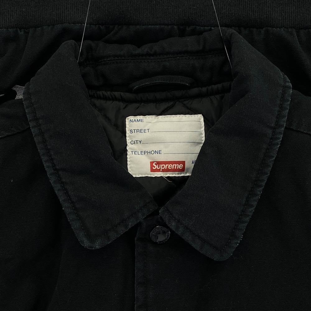 Supreme シュプリーム 20SS Twill Varsity Jacket ツイル ヴァーシティ ジャケット ブルゾン ブラック系 L【中古】