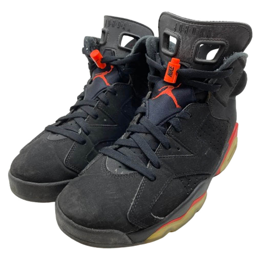NIKE ナイキ 384664-060 AIR JORDAN 6 RETRO エアジョーダン レトロ スニーカー ブラック系 27cm【中古】
