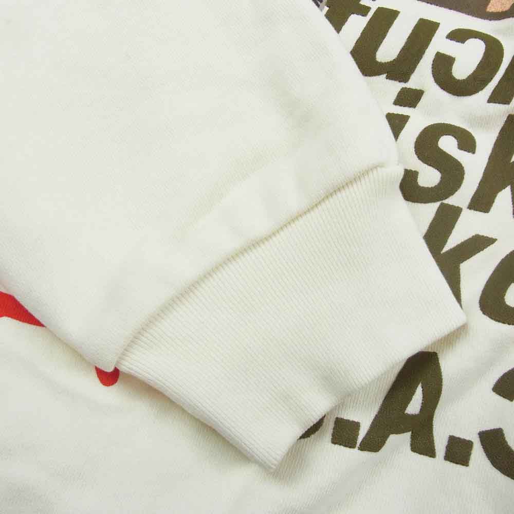 CACTUS JACK カクタスジャック Travis Scott D.L.T.L.F.R.T. CREWNECK トラヴィススコット クルーネック スウェット トレーナー ホワイト系 L【中古】