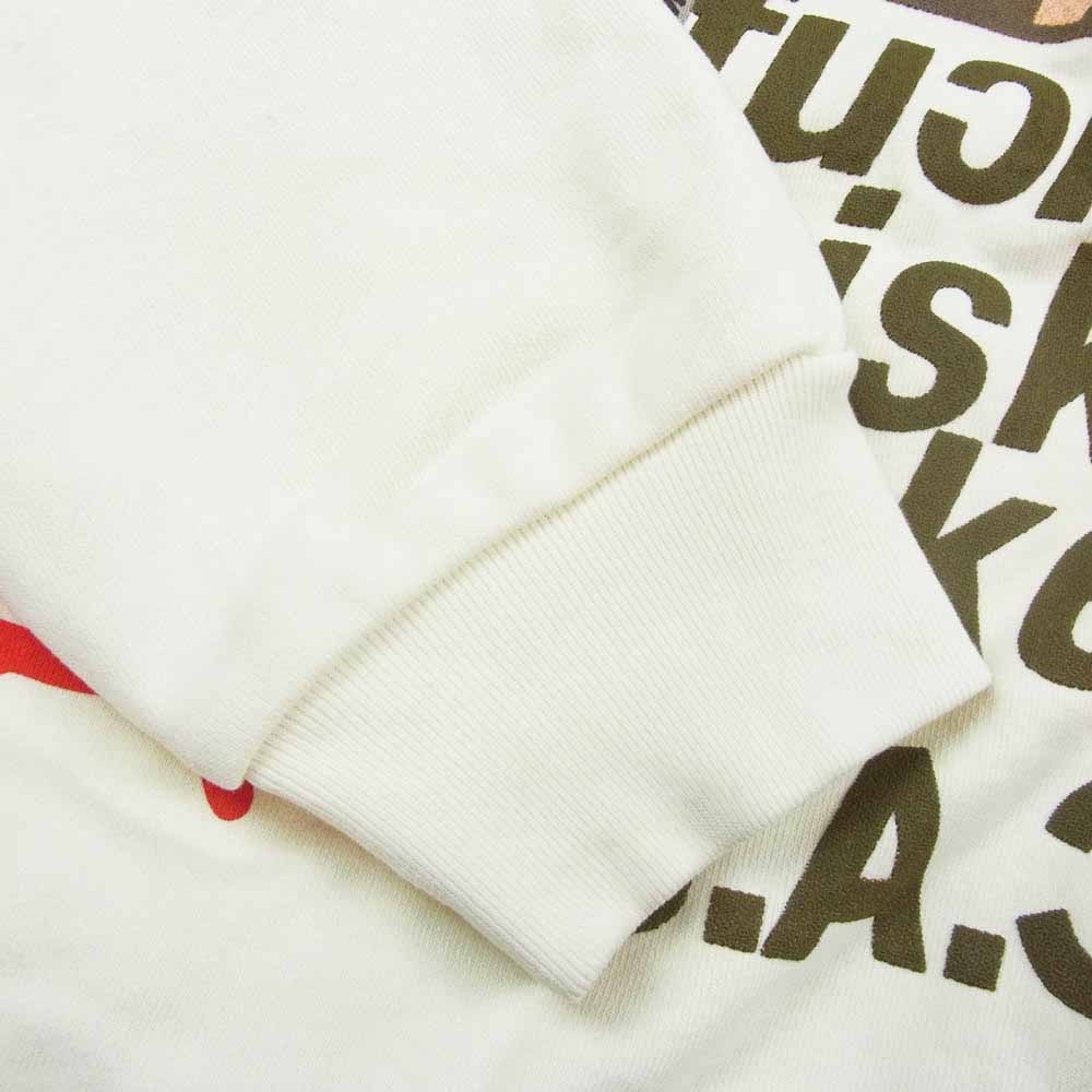 CACTUS JACK カクタスジャック Travis Scott D.L.T.L.F.R.T. CREWNECK トラヴィススコット クルーネック スウェット トレーナー ホワイト系 L【中古】