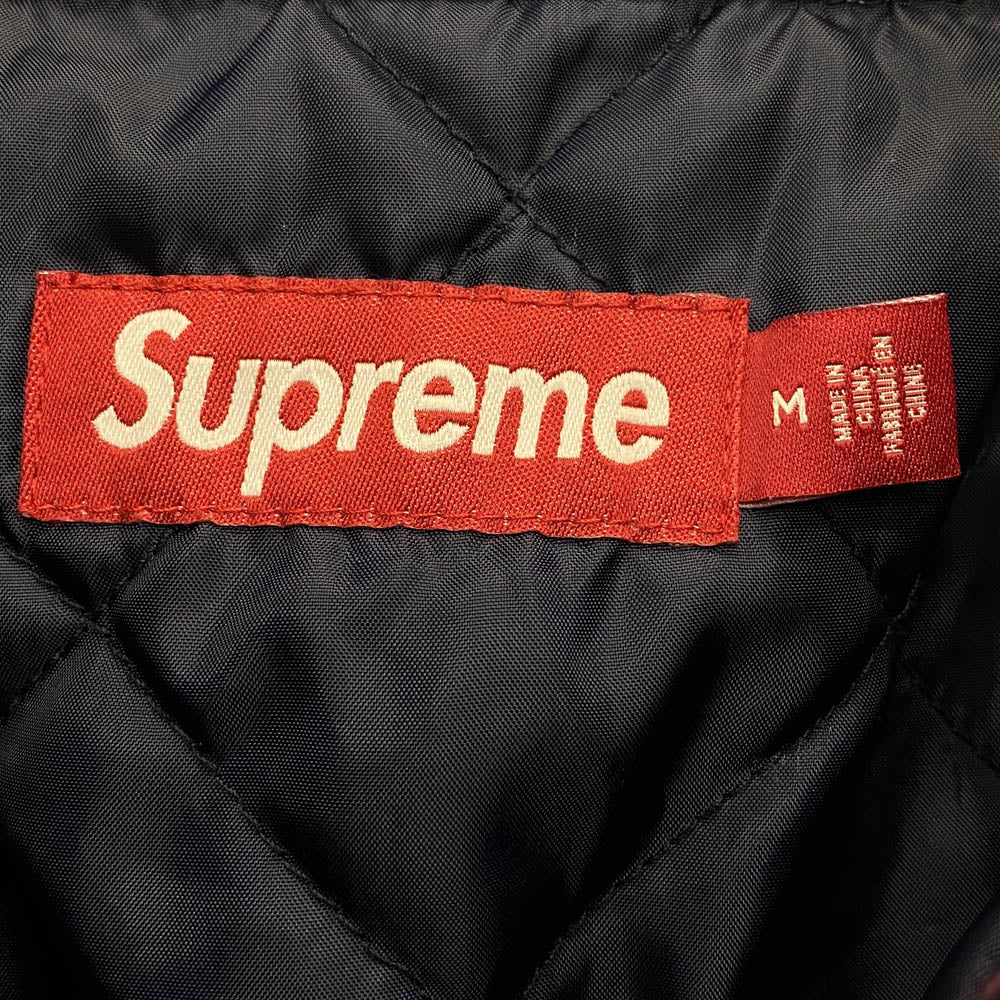 Supreme シュプリーム 24AW Quilted Plaid Shirt キルティング プレイド 中綿 シャツ ジャケット マルチカラー系 M【中古】