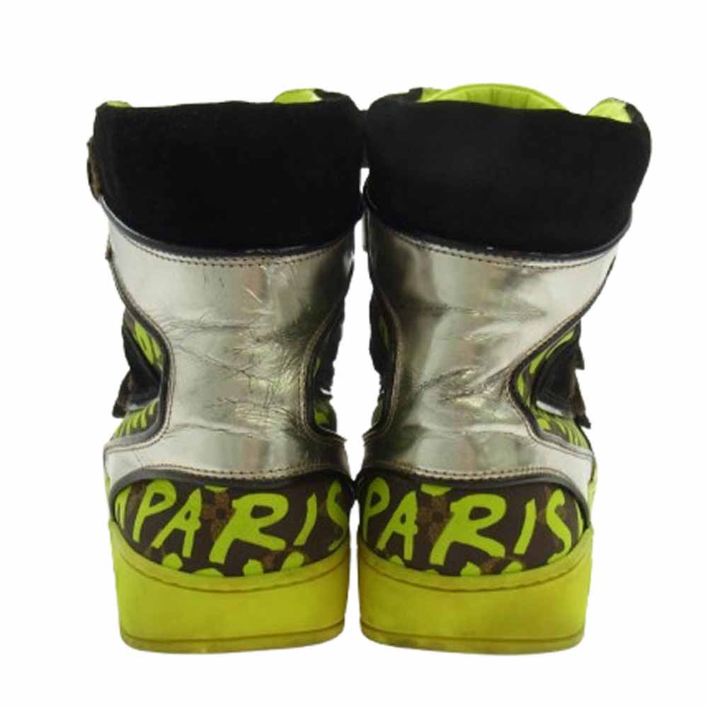 LOUIS VUITTON ルイ・ヴィトン FD0018 スティーブン スプラウス ミックスパッチワーク モノグラム グラフィティ ハイカットスニーカー マルチカラー系 6.5【中古】