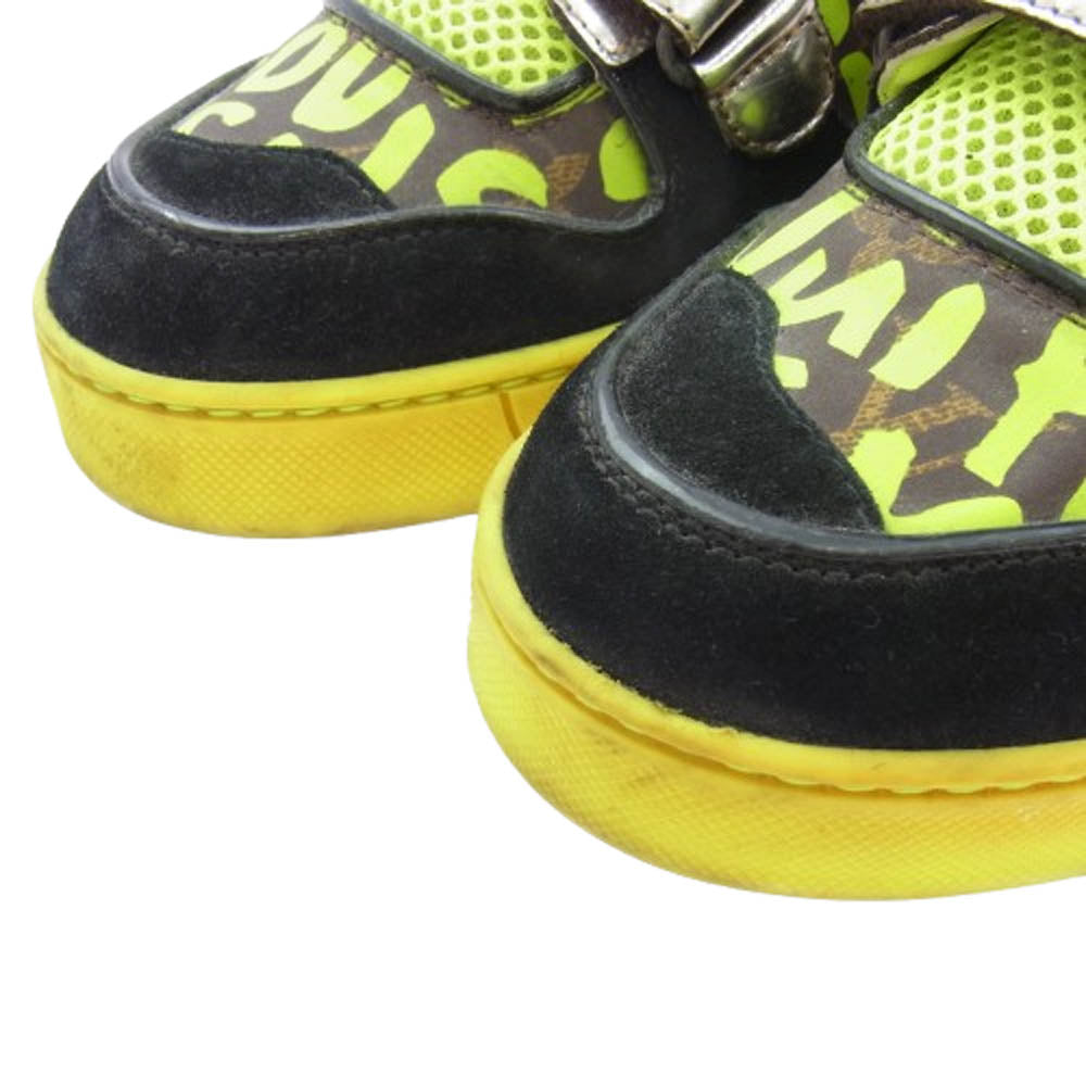 LOUIS VUITTON ルイ・ヴィトン FD0018 スティーブン スプラウス ミックスパッチワーク モノグラム グラフィティ ハイカットスニーカー マルチカラー系 6.5【中古】