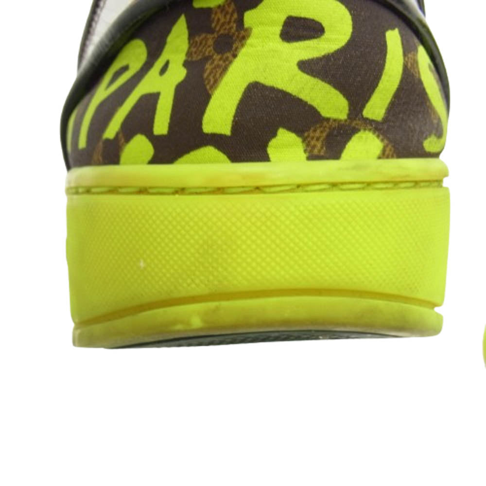 LOUIS VUITTON ルイ・ヴィトン FD0018 スティーブン スプラウス ミックスパッチワーク モノグラム グラフィティ ハイカットスニーカー マルチカラー系 6.5【中古】