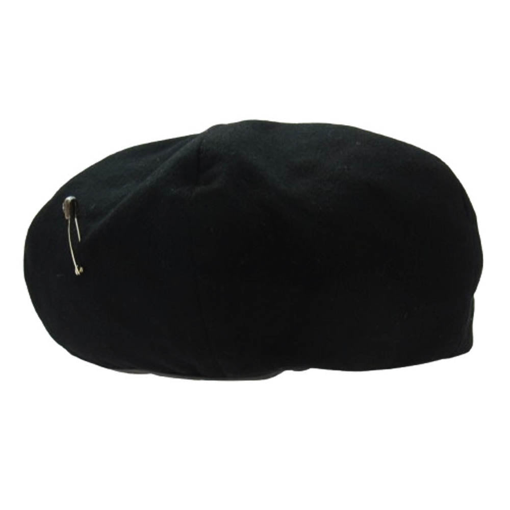 CHROME HEARTS クロムハーツ（原本無） GINA ジーナ セーフピン付き クロスボール カシミヤ ベレー帽 ブラック系 S【中古】