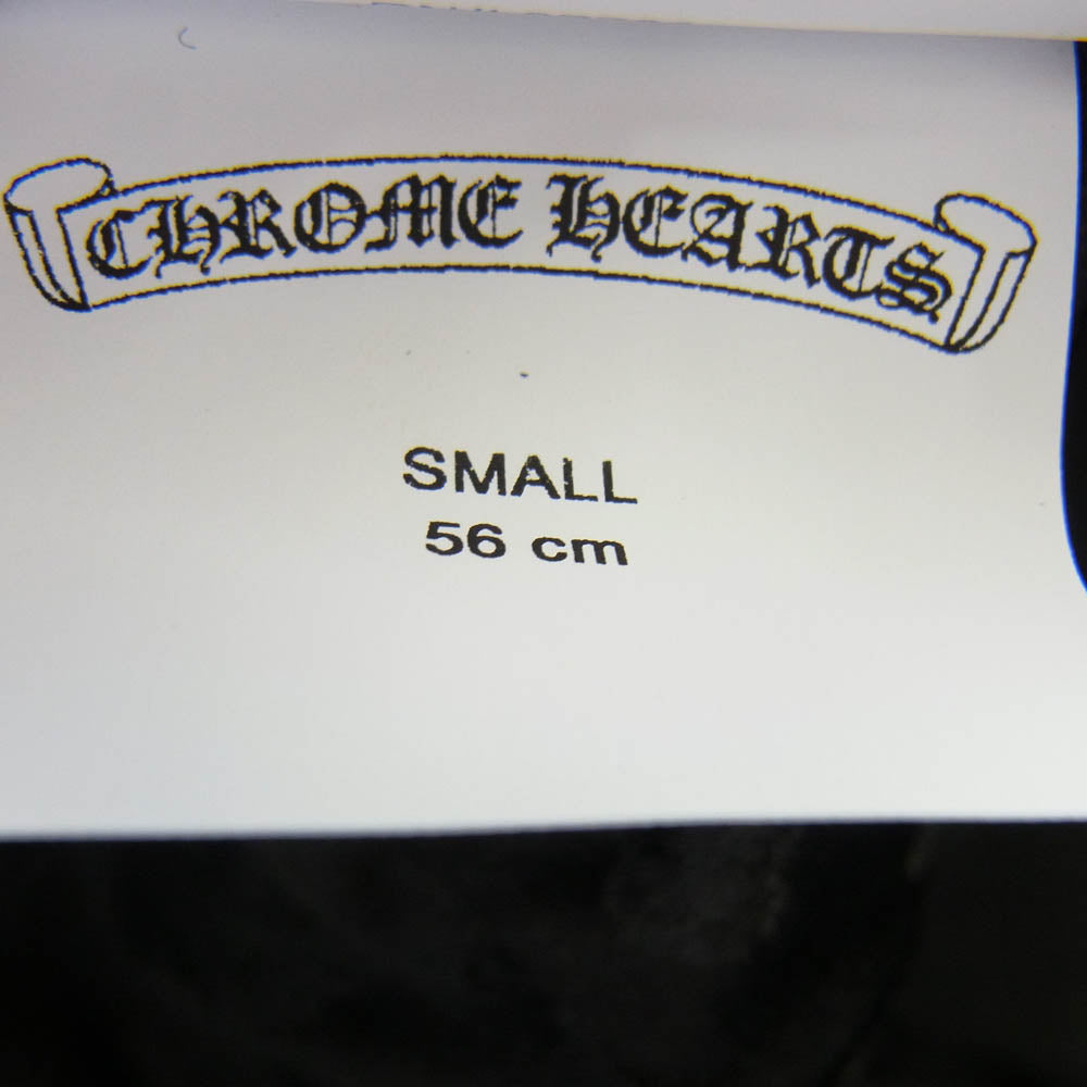 CHROME HEARTS クロムハーツ（原本無） GINA ジーナ セーフピン付き クロスボール カシミヤ ベレー帽 ブラック系 S【中古】