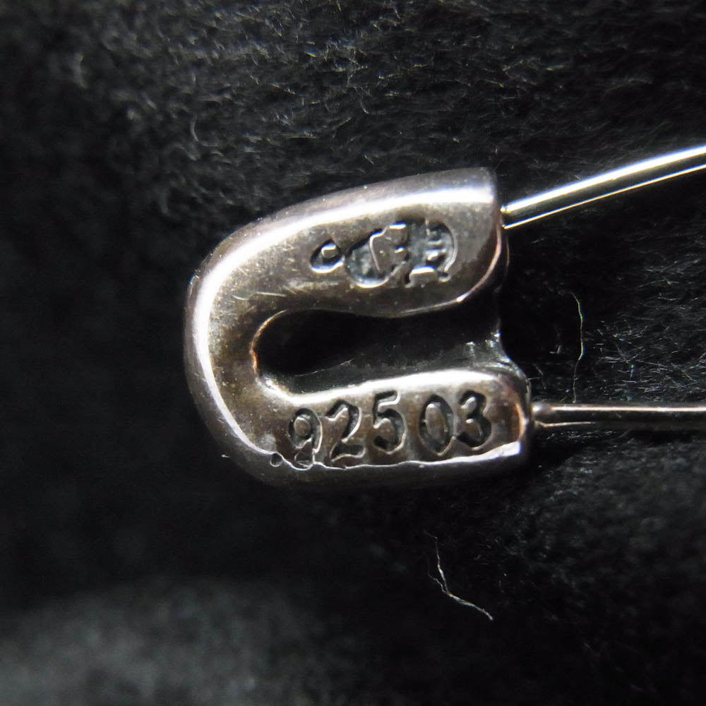 CHROME HEARTS クロムハーツ（原本無） GINA ジーナ セーフピン付き クロスボール カシミヤ ベレー帽 ブラック系 S【中古】