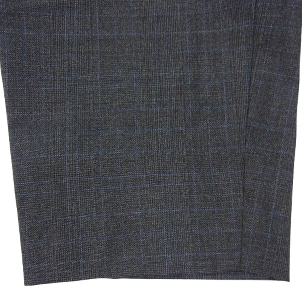 COMME des GARCONS HOMME DEUX コムデギャルソンオムドゥ AD2019 DD-P031 チェック テーパード ウール ウエストサイドゴム イージー スラックスパンツ グレー系 XS【中古】