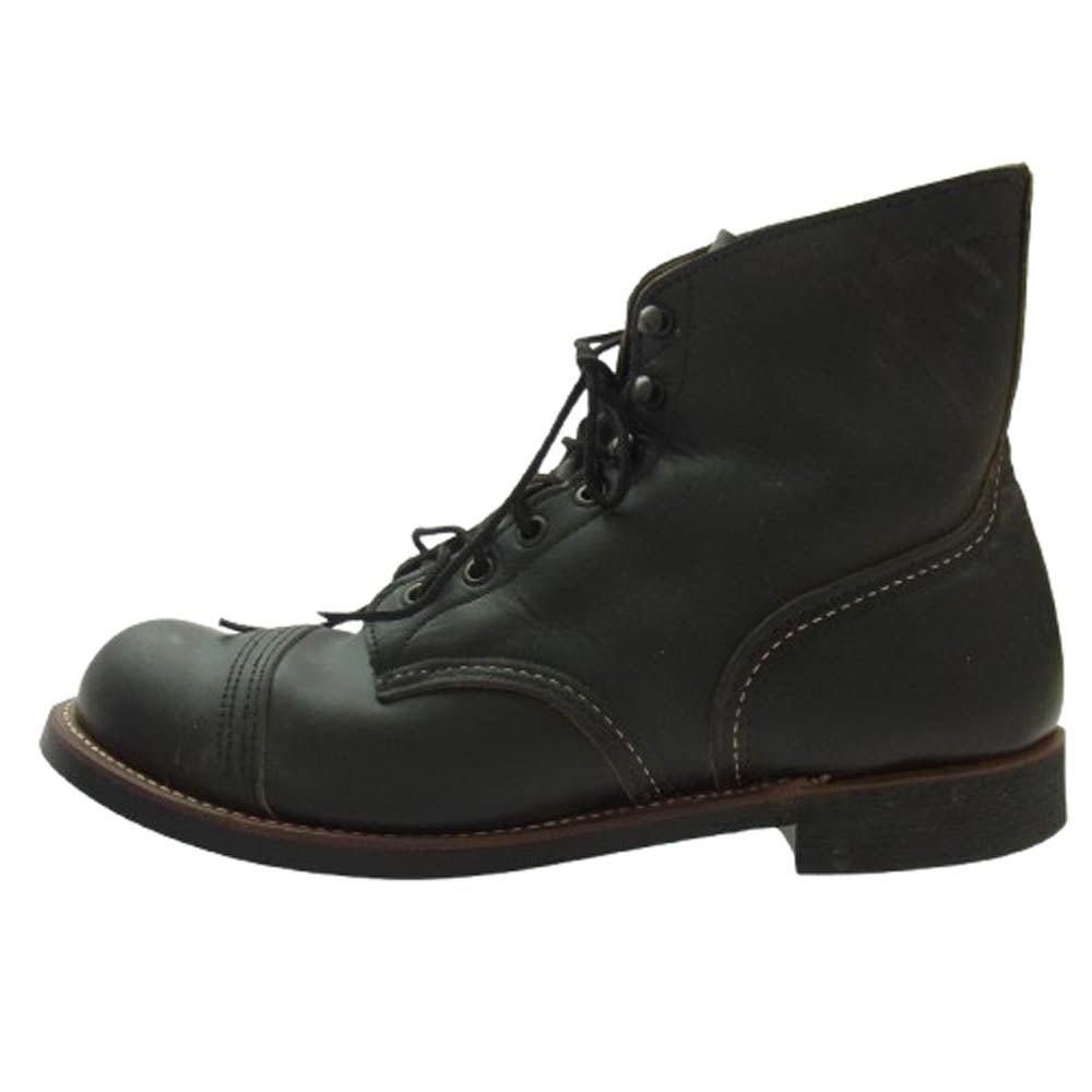 RED WING レッドウィング 8086 IRON RANGER アイアンレンジャー ラフ＆タフ キャップトゥ ブーツ ブラック系 9.5D【中古】