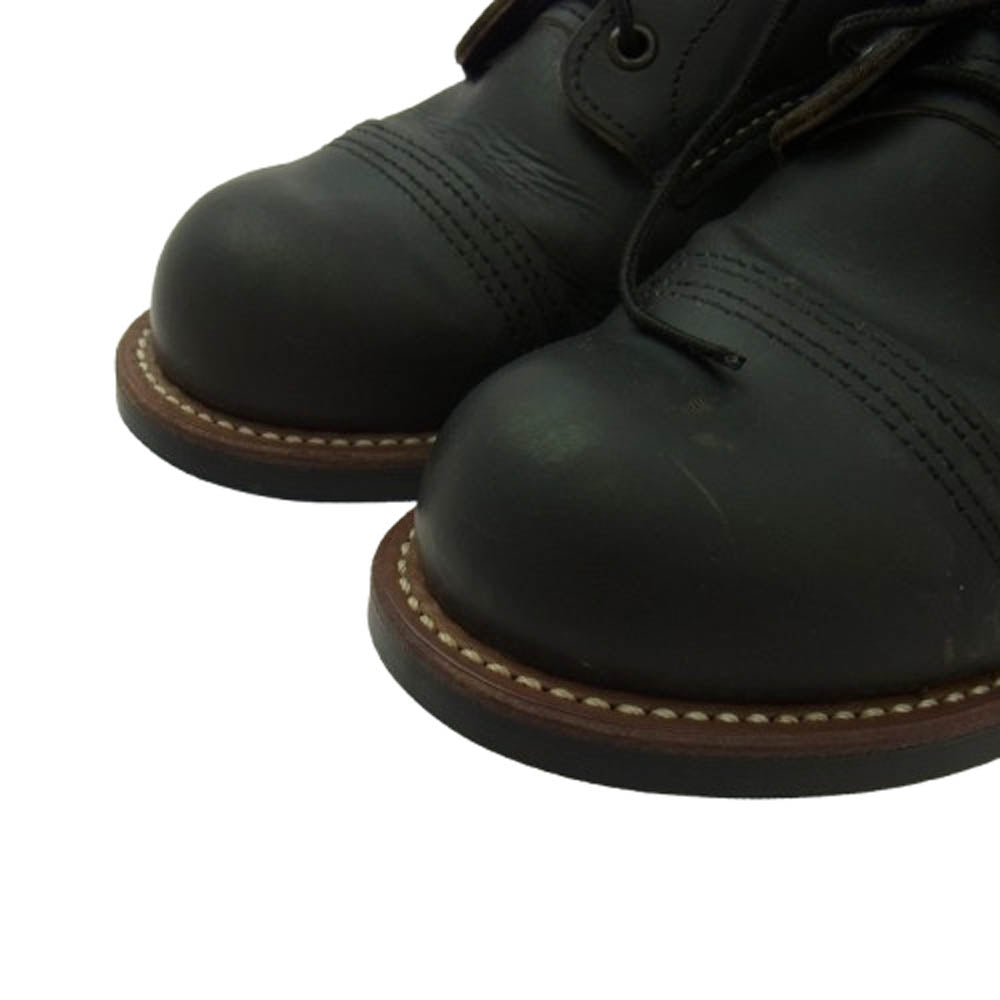 RED WING レッドウィング 8086 IRON RANGER アイアンレンジャー ラフ＆タフ キャップトゥ ブーツ ブラック系 9.5D【中古】