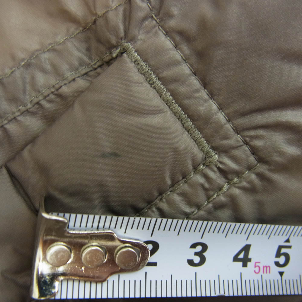 Rick Owens リックオウエンス DRKSHDW ダークシャドウ 21AW DU02A3782-ND Woven Padded Snapfront Jacket 中綿 コーチジャケット ダスト ブラウン系 XS【中古】