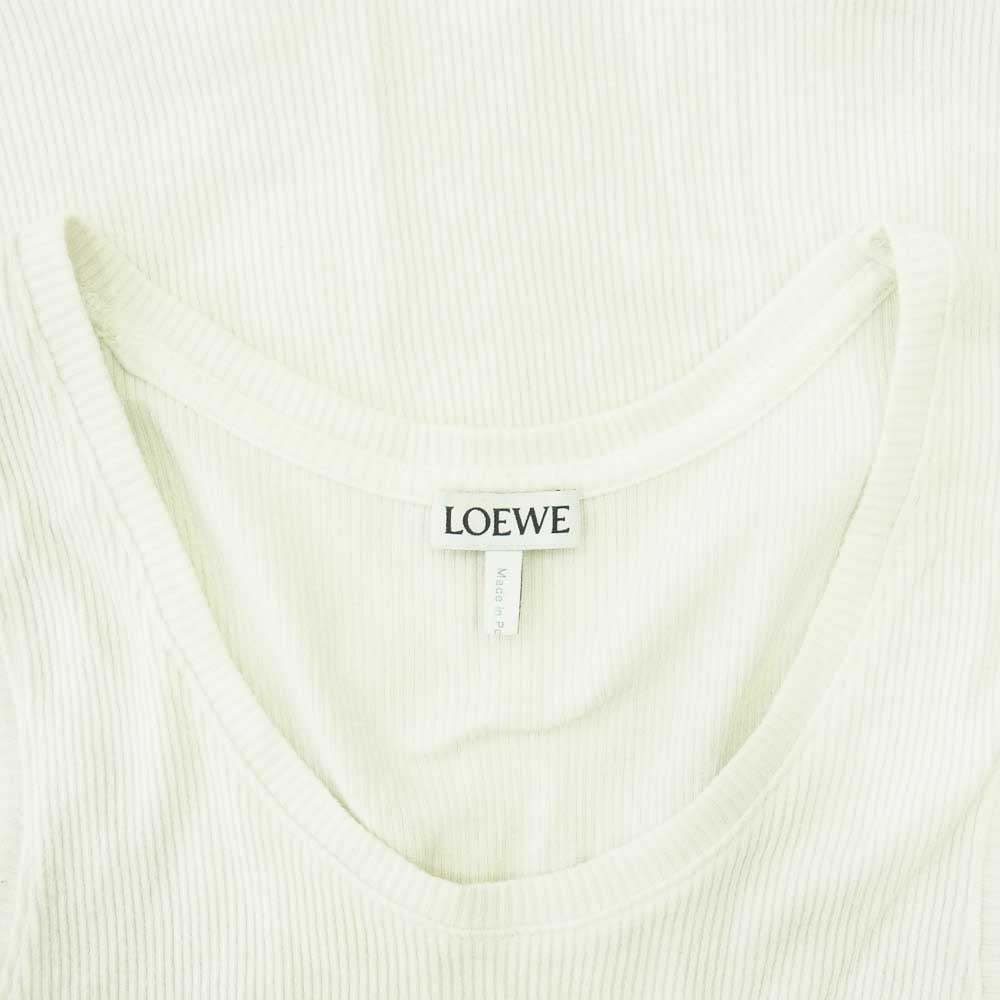 LOEWE ロエベ S540Y07XA2 アナグラムロゴ刺繍 タンクトップ ホワイト系 S【中古】