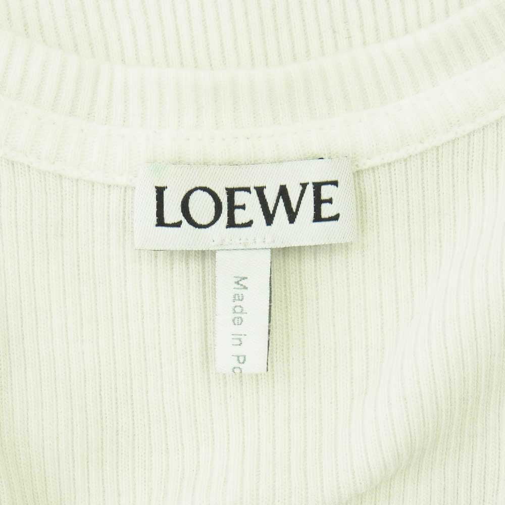 LOEWE ロエベ S540Y07XA2 アナグラムロゴ刺繍 タンクトップ ホワイト系 S【中古】