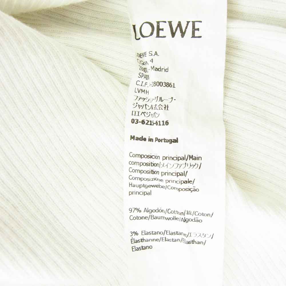 LOEWE ロエベ S540Y07XA2 アナグラムロゴ刺繍 タンクトップ ホワイト系 S【中古】