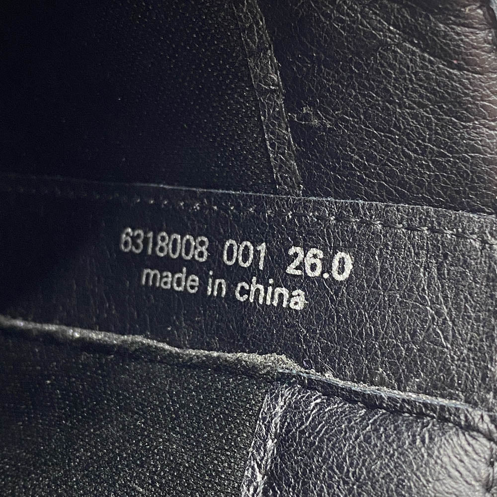 ヨースケ ヨウスケ 6318008 ウエスタンバックル クロスベルト ウエスタンブーツ 厚底ブーツ ショートブーツ ブラック系 26cm【極上美品】【中古】