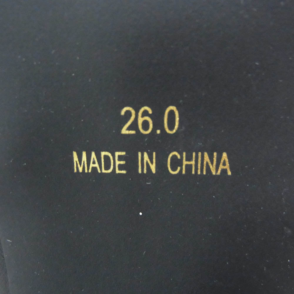 ヨースケ ヨウスケ 6318008 ウエスタンバックル クロスベルト ウエスタンブーツ 厚底ブーツ ショートブーツ ブラック系 26cm【新古品】【未使用】【中古】