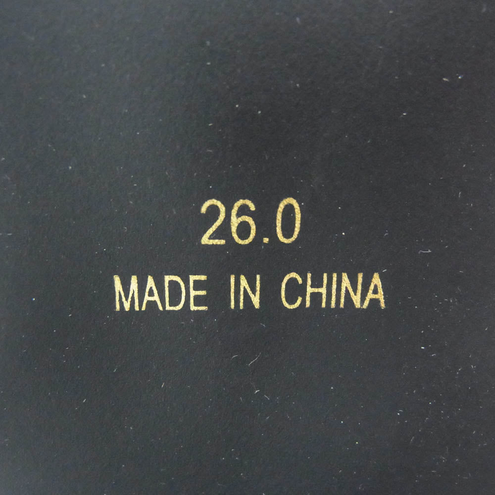 ヨースケ ヨウスケ 6318008 ウエスタンバックル クロスベルト ウエスタンブーツ 厚底ブーツ ショートブーツ ブラック系 26cm【新古品】【未使用】【中古】