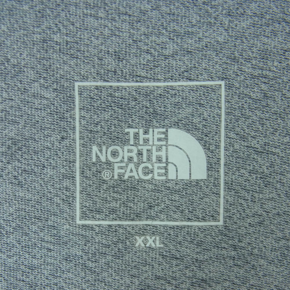 THE NORTH FACE ノースフェイス NT82334 Square Logo Tee スクエアロゴ プリント ロングスリーブ 長袖 カットソー Tシャツ ロンT グレー系 XXL【中古】