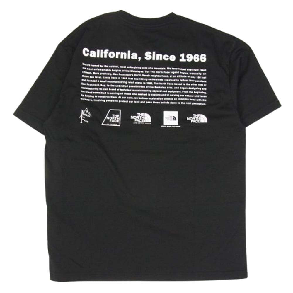 THE NORTH FACE ノースフェイス NT32407 S/S Historical Logo Tee ヒストリカル ロゴ プリント 半袖 Tシャツ カットソー ブラック系 XL【新古品】【未使用】【中古】