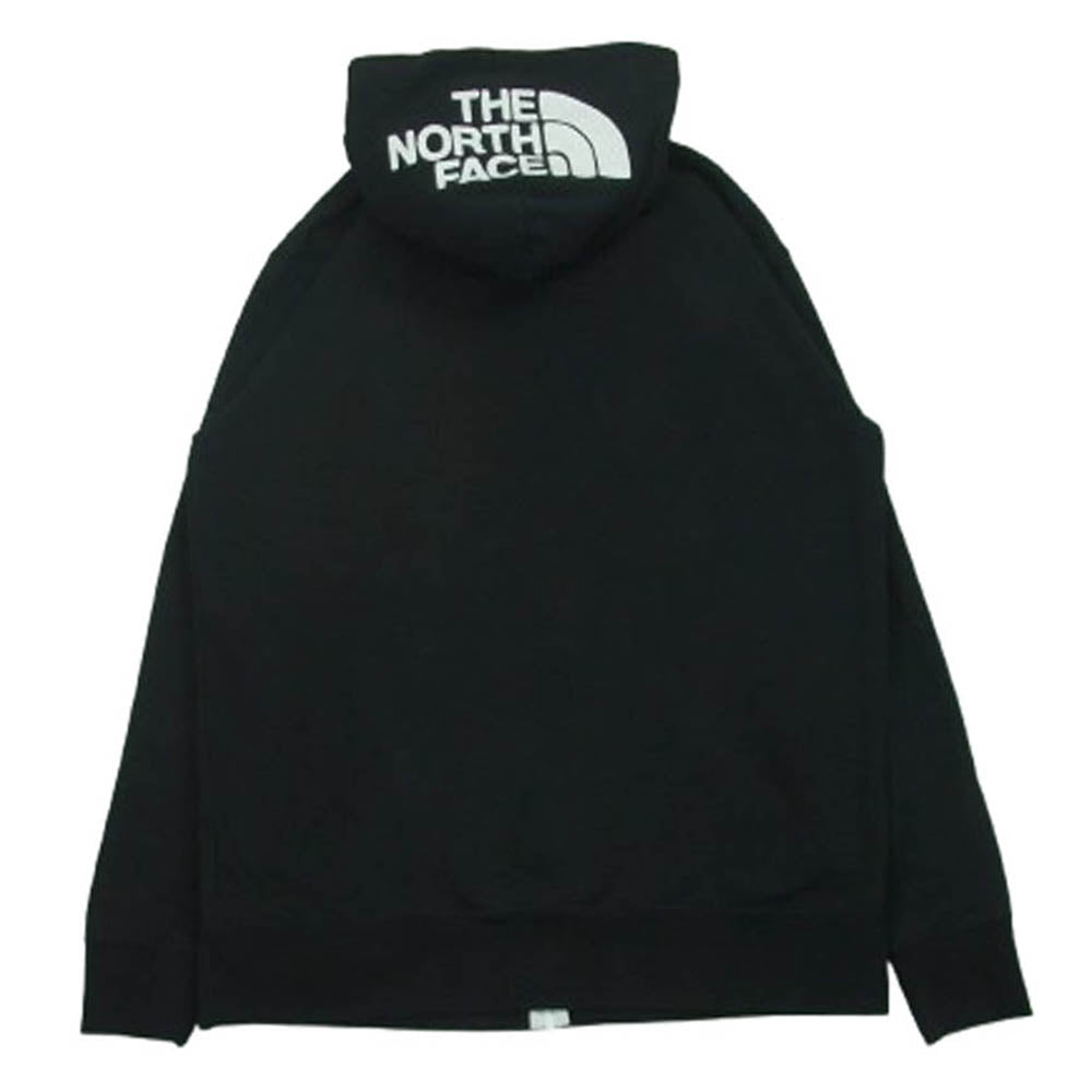 THE NORTH FACE ノースフェイス NT12340 Rearview Full Zip Hoodie ロゴ刺繍 ジップ フーディ パーカー ブラック系 XL【中古】