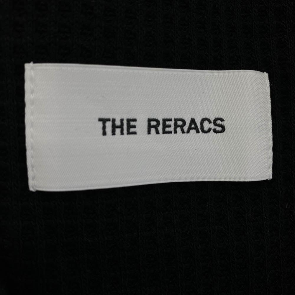 THE RERACS ザリラクス 22AW 22FW-RECS-363 ヘビーサーマル ロングスリーブ 長袖 Vネック カットソー ブラック系 46【中古】