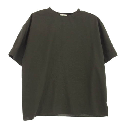 THE RERACS ザリラクス 23SS 23SS-REBL-347 サイドジップ プルオーバー 半袖 シャツ カットソー グリーン系 46【中古】