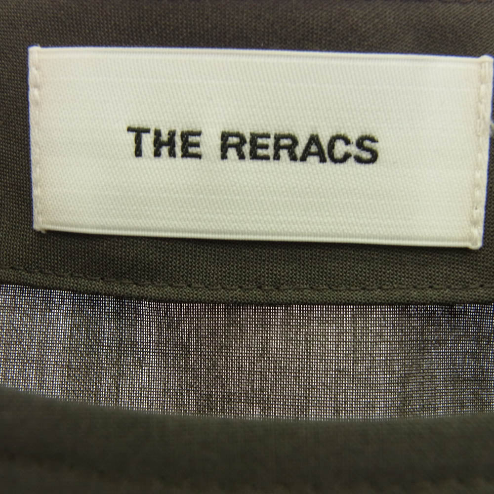 THE RERACS ザリラクス 23SS 23SS-REBL-347 サイドジップ プルオーバー 半袖 シャツ カットソー グリーン系 46【中古】