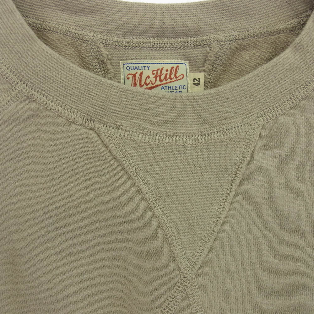 The REAL McCOY'S ザリアルマッコイズ TOY'S MCCOY 両Vガゼット 半袖 スウェット トレーナー グレー系 42【新古品】【未使用】【中古】