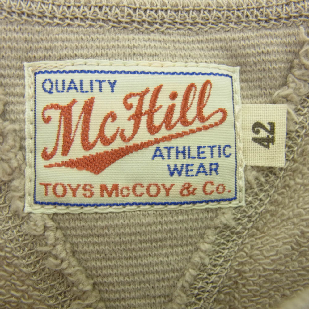 The REAL McCOY'S ザリアルマッコイズ TOY'S MCCOY 両Vガゼット 半袖 スウェット トレーナー グレー系 42【新古品】【未使用】【中古】