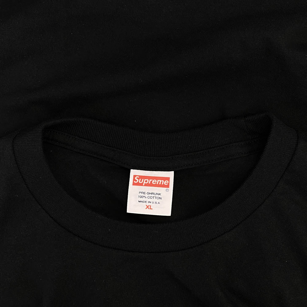 Supreme シュプリーム 24SS Standard Tee スタンダード ロゴ プリント 半袖 Tシャツ カットソー ブラック系 XL【新古品】【未使用】【中古】