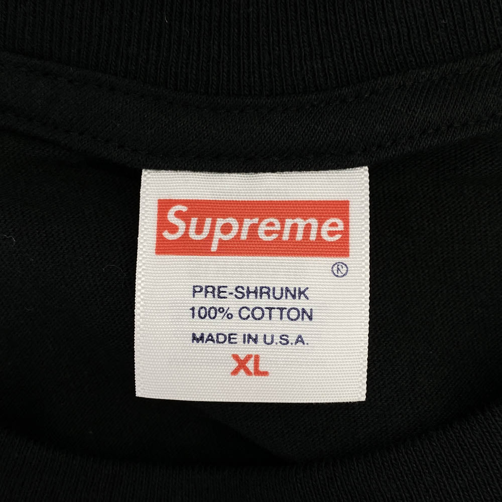 Supreme シュプリーム 24SS Standard Tee スタンダード ロゴ プリント 半袖 Tシャツ カットソー ブラック系 XL【新古品】【未使用】【中古】