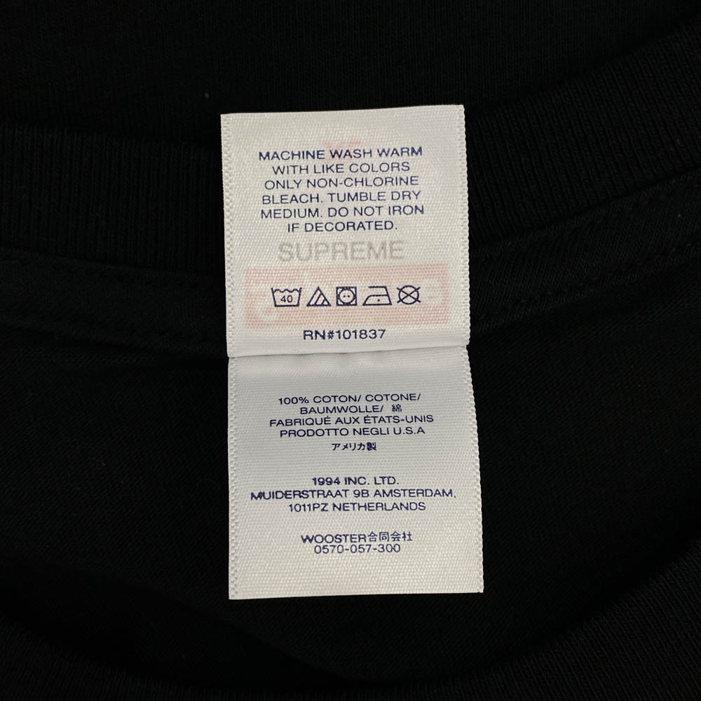 Supreme シュプリーム 24SS Standard Tee スタンダード ロゴ プリント 半袖 Tシャツ カットソー ブラック系 XL【新古品】【未使用】【中古】