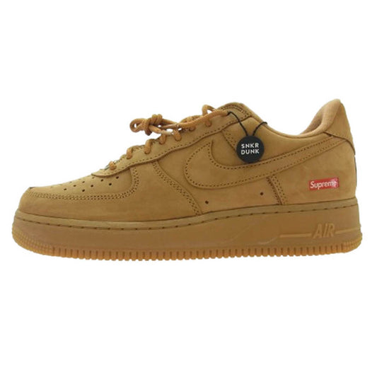 Supreme シュプリーム DN1555-200 × Nike ナイキ Air Force 1 Low Flax Wheat AF1 エアフォース ロー ウィート スニーカー ライトブラウン系 26cm【新古品】【未使用】【中古】