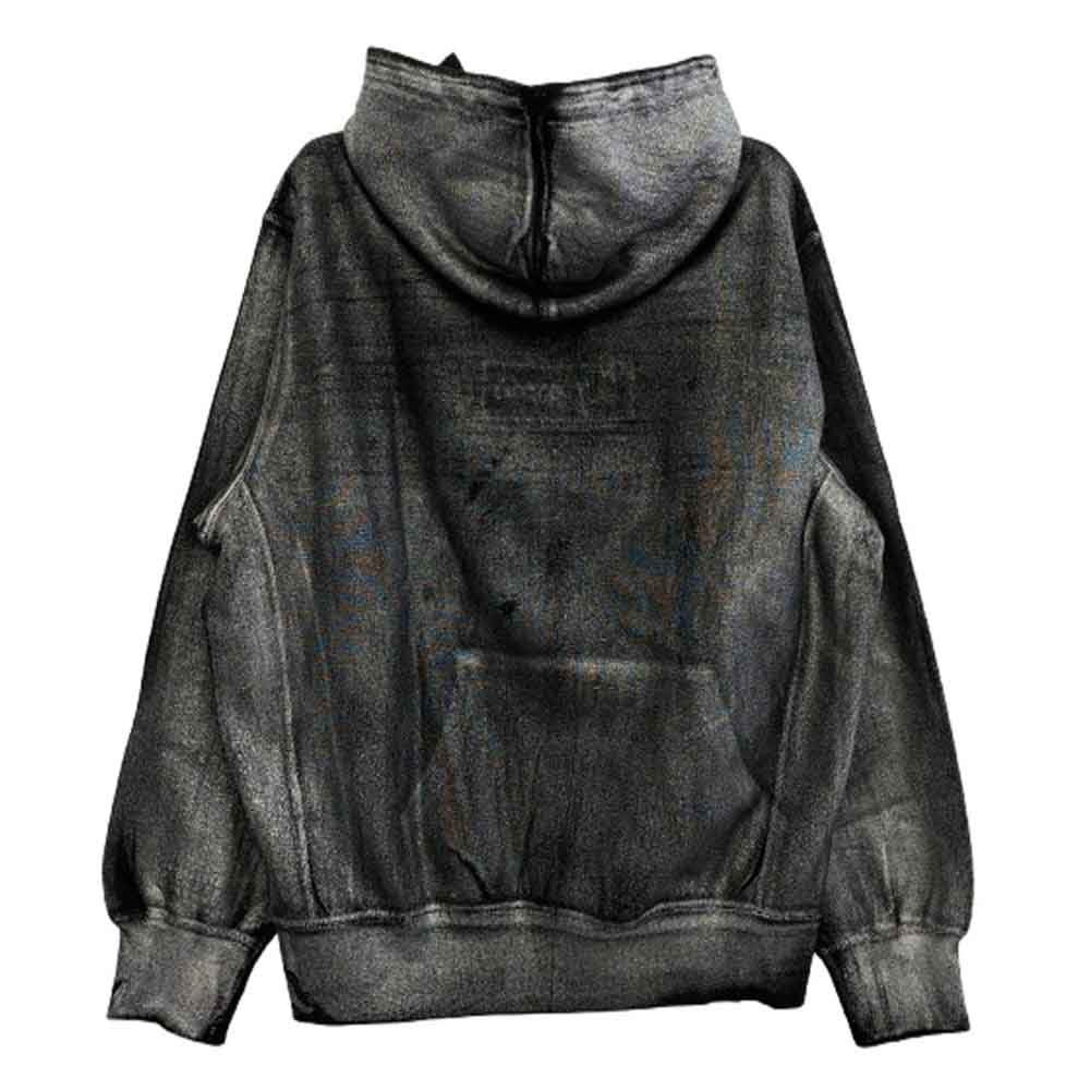 Supreme シュプリーム 24SS MM6 Maison Margiela メゾンマルジェラ Foil Box Logo Hooded Sweatshirt フォイル ボックスロゴ パーカー ダークグレー系 S【極上美品】【中古】