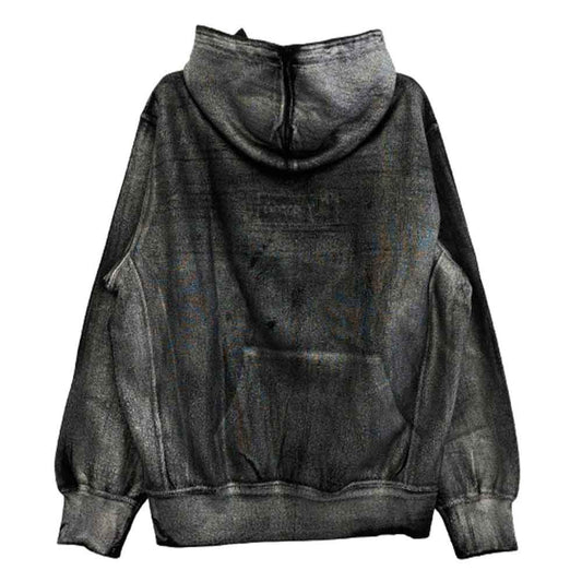 Supreme シュプリーム 24SS MM6 Maison Margiela メゾンマルジェラ Foil Box Logo Hooded Sweatshirt フォイル ボックスロゴ パーカー ダークグレー系 S【極上美品】【中古】