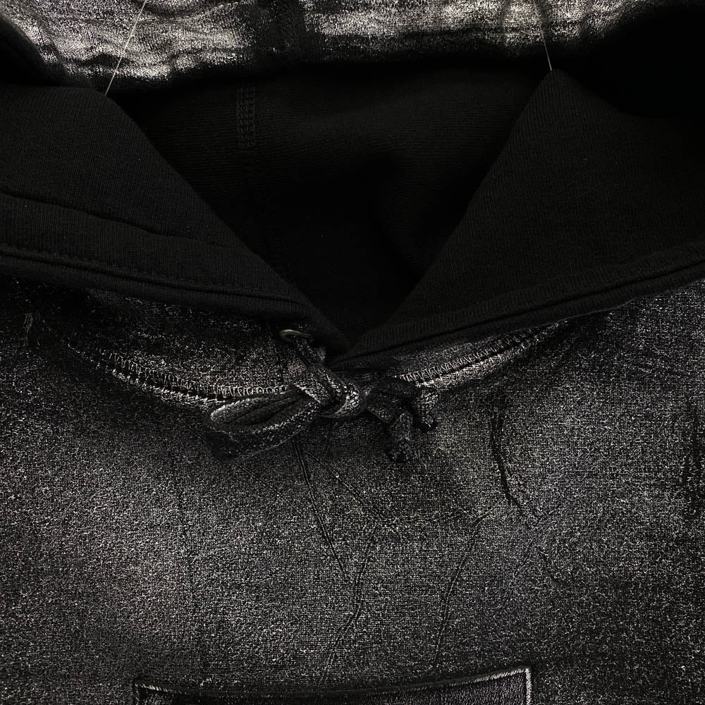 Supreme シュプリーム 24SS MM6 Maison Margiela メゾンマルジェラ Foil Box Logo Hooded Sweatshirt フォイル ボックスロゴ パーカー ダークグレー系 S【極上美品】【中古】