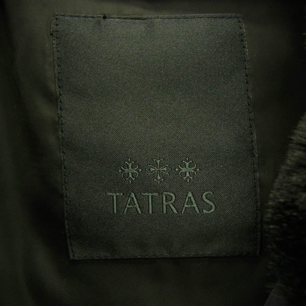 TATRAS タトラス 23AW MTAT23A4857 ASTONI アストーニ スタンドカラー フェイクファー ボアブルゾン ジャケット ブラック系 03【美品】【中古】