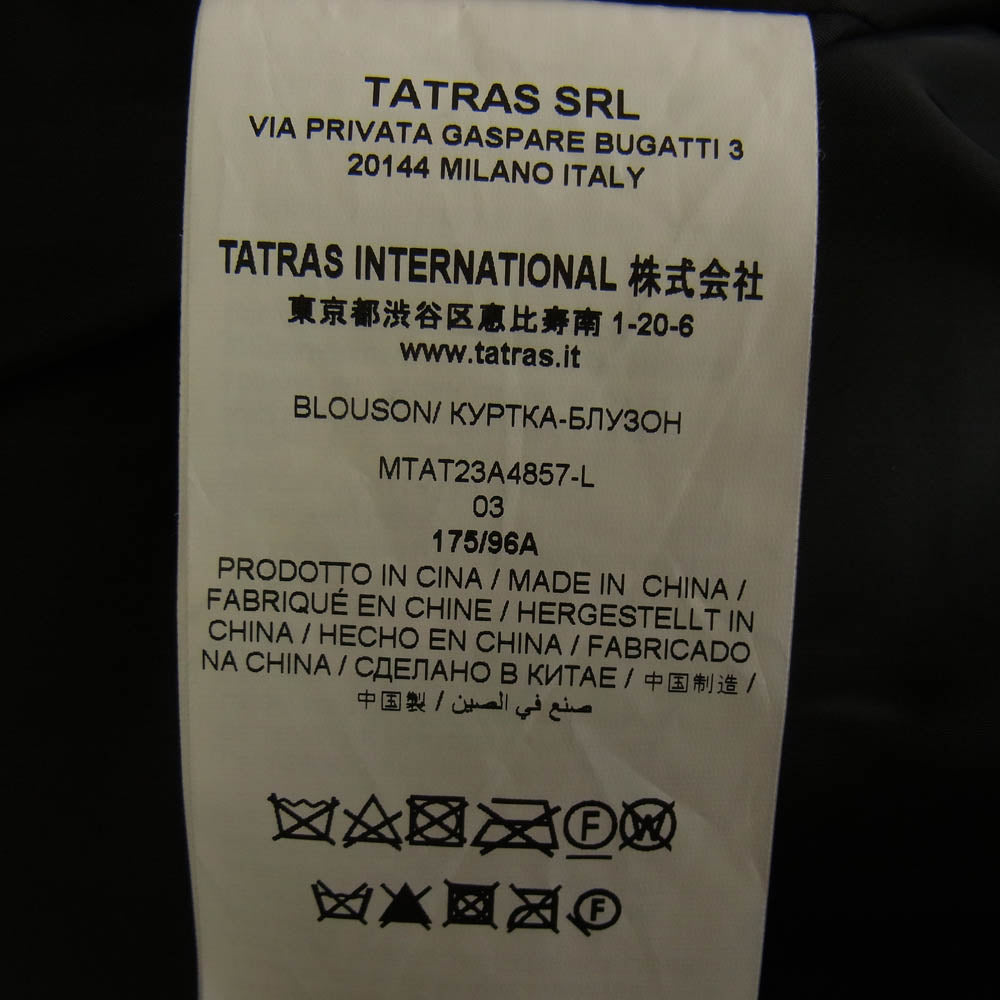 TATRAS タトラス 23AW MTAT23A4857 ASTONI アストーニ スタンドカラー フェイクファー ボアブルゾン ジャケット ブラック系 03【美品】【中古】