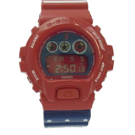 G-SHOCK ジーショック DW-6900UN-4JR UNION PEGLEG NYC ユニオン ペグレグ ウォッチ 腕時計 レッド系 ブルー系【中古】