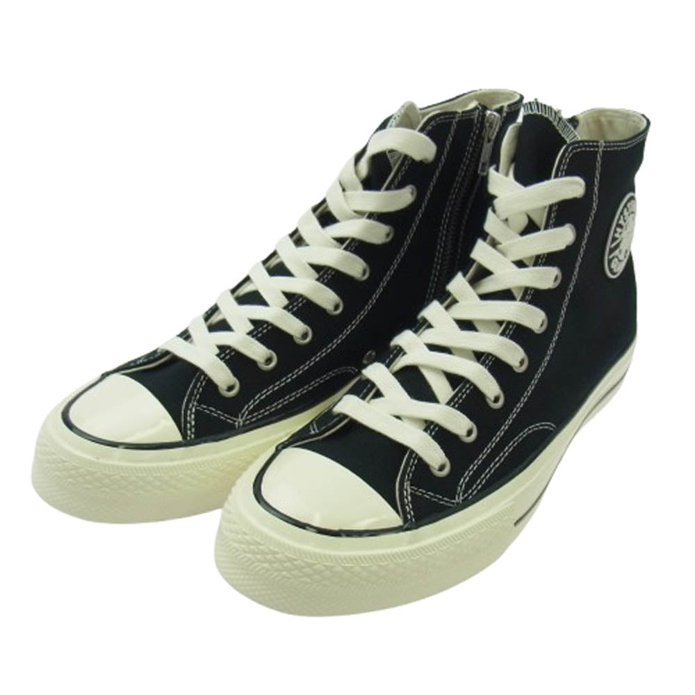 HYSTERIC GLAMOUR ヒステリックグラマー 02243QS01 サイドジップ ハイカット スニーカー ブラック系 27cm【新古品】【未使用】【中古】