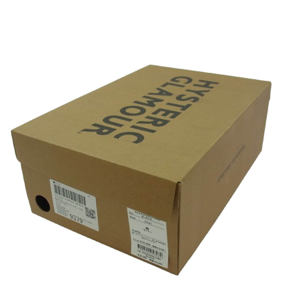 HYSTERIC GLAMOUR ヒステリックグラマー 02243QS01 サイドジップ ハイカット スニーカー ブラック系 27cm【新古品】【未使用】【中古】