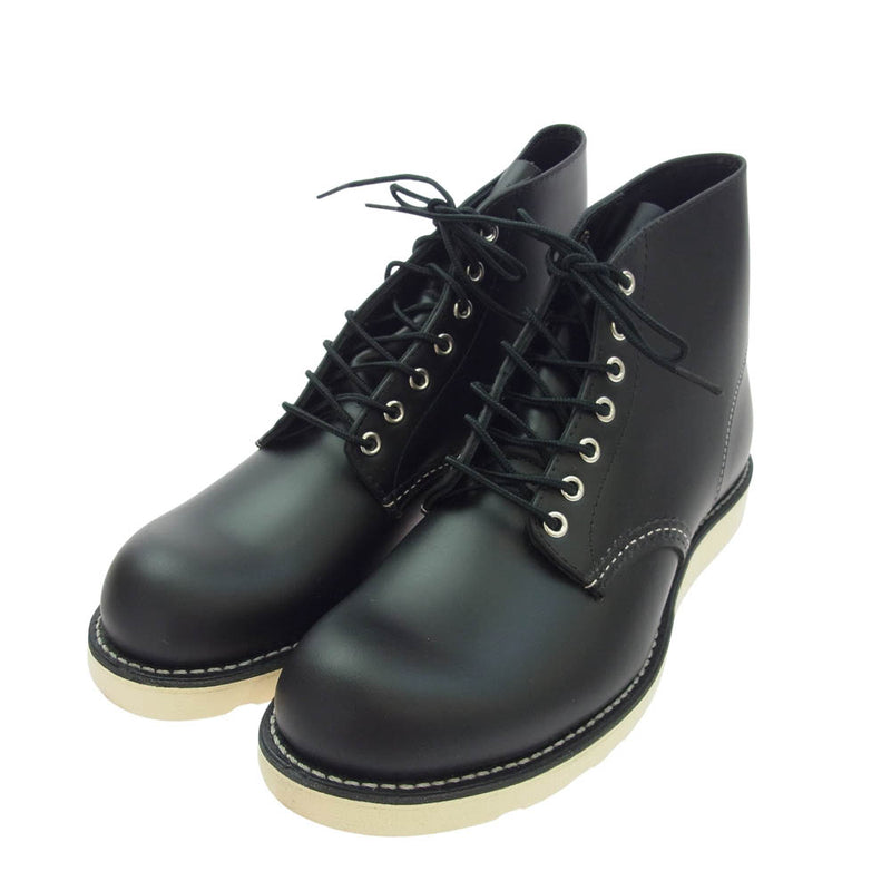 RED WING レッドウィング 8165 6inch 6インチ Classic Work Round-Toe クラッシック ワーク ラウンドトゥ ブーツ ブラック系 9D【極上美品】【中古】