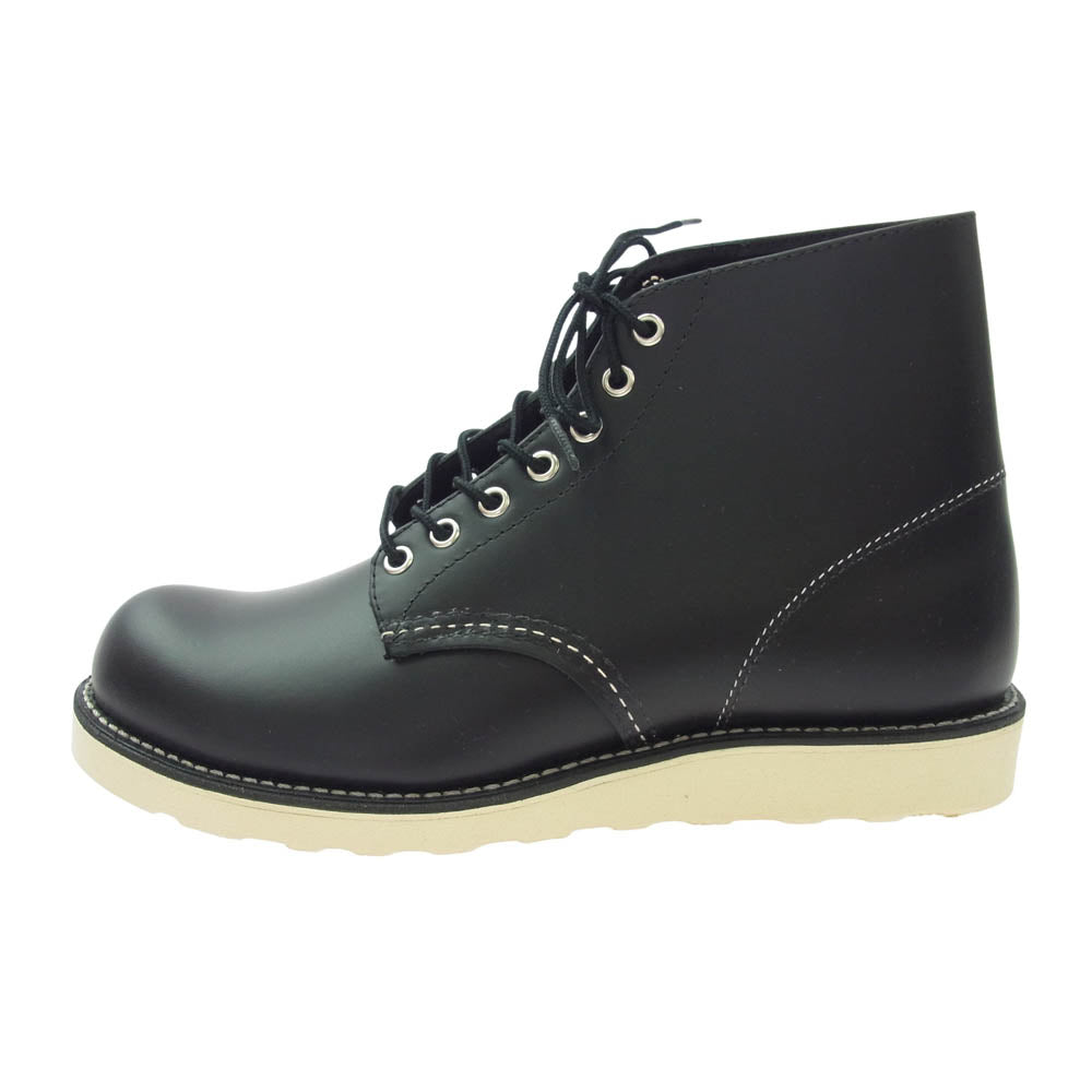 RED WING レッドウィング 8165 6inch 6インチ Classic Work Round-Toe クラッシック ワーク ラウンドトゥ ブーツ ブラック系 9D【極上美品】【中古】