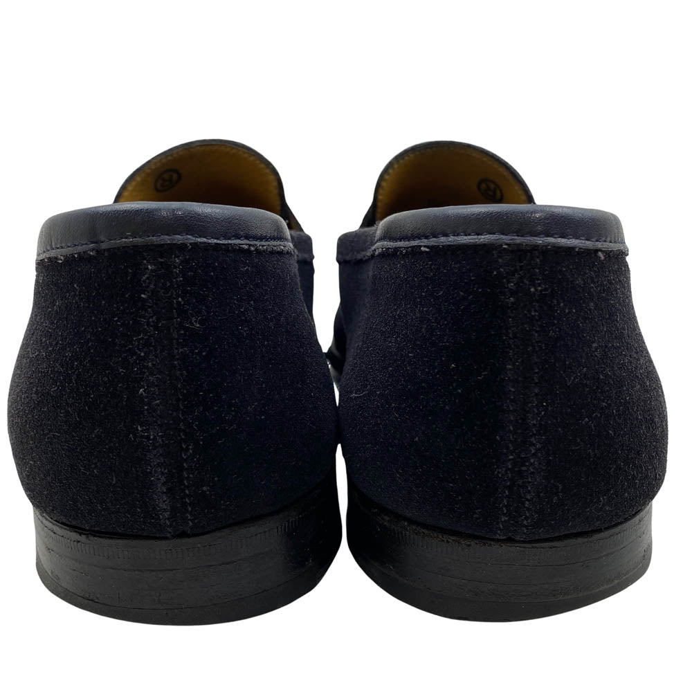 John Lobb ジョンロブ 4395 LOPEZ ロペス スエード レザー ローファー ブラック系【中古】