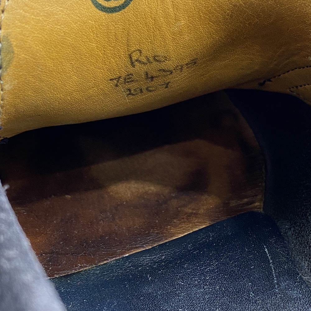 John Lobb ジョンロブ 4395 LOPEZ ロペス スエード レザー ローファー ブラック系【中古】