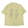 CELINE セリーヌ 23SS 2C947852C エンブロイダリー ハワイアン オープンカラー 半袖 シャツ ベージュ系 42【中古】