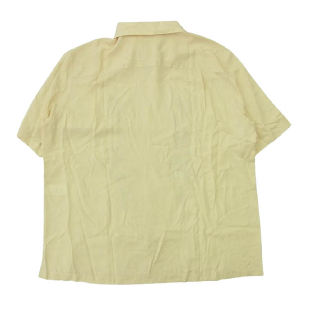 CELINE セリーヌ 23SS 2C947852C エンブロイダリー ハワイアン オープンカラー 半袖 シャツ ベージュ系 42【中古】