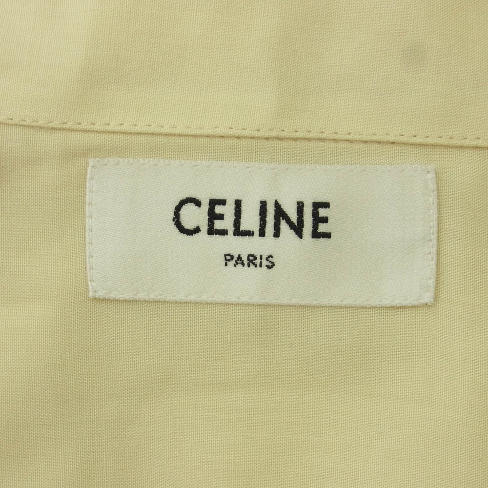CELINE セリーヌ 23SS 2C947852C エンブロイダリー ハワイアン オープンカラー 半袖 シャツ ベージュ系 42【中古】