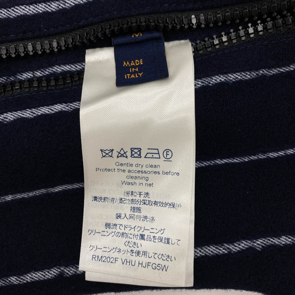 LOUIS VUITTON ルイ・ヴィトン RM202F VHU HJFG5W ストライプ ウール ミッドレイヤー ベスト ネイビー系【中古】